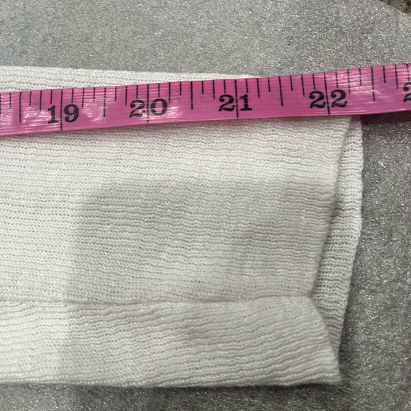 [M]Eileen Fisher White Organic Linen Women's Open Cardigan - Picture 9 of 9